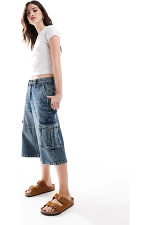 Cotton On 91 baggy denim jort in