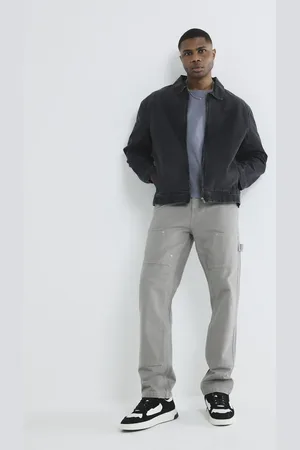 River Island Straight leg carpenter jeans in