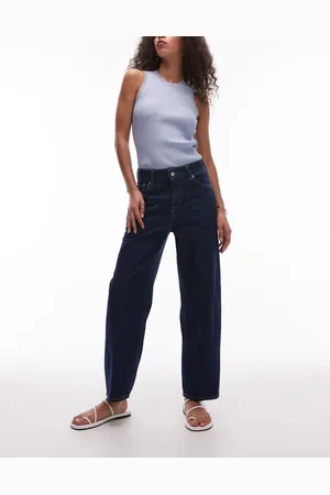 & OTHER STORIES Slim barrel leg jeans in dark wash