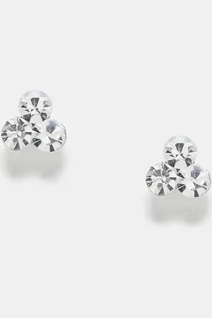 Kingsley Ryan Cluster gemset stud earrings in sterling
