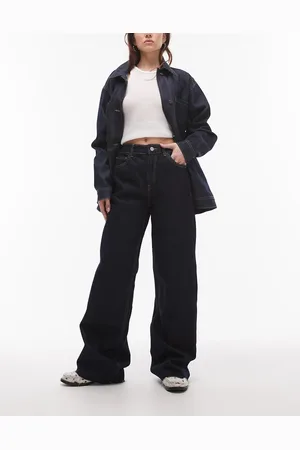 MANGO Danila raw hem straight leg jean in indigo
