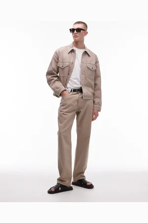 ARKET Ocean loose fit jeans in beige pigment wash