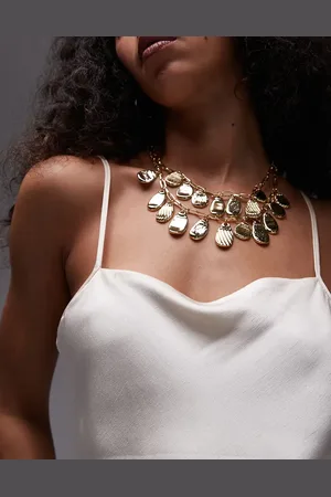 Topshop Nala necklace with pendants in tone