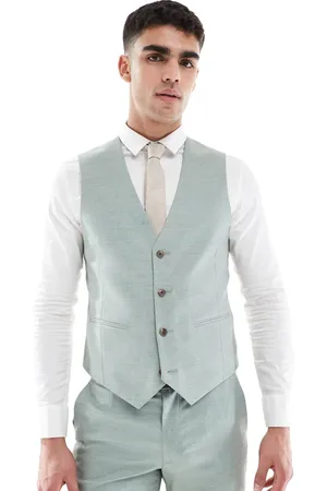 ASOS Skinny wedding suit waistcoat in texture