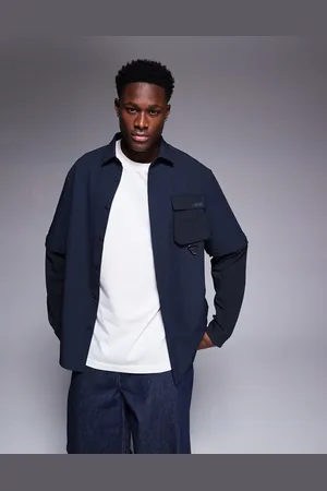 HUGO BOSS Glamping detacthable sleeve nylon overshirt relaxed fit in