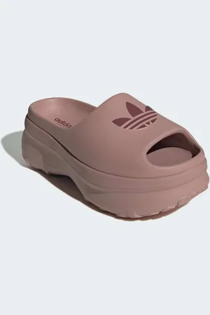adidas Adifom stan slides in warm clay / shadow red / shado