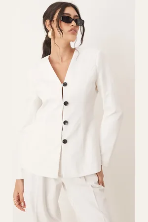AWARE V neck fitted blazer co-ord in
