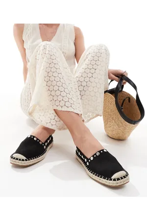 ASOS Jeanie closed toe studded espadrilles in