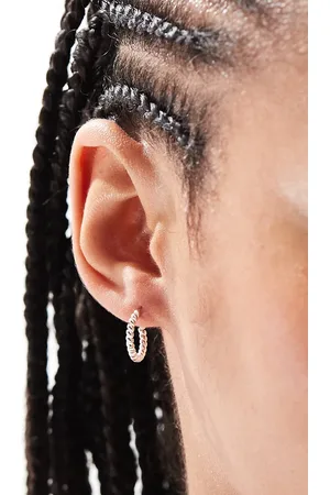 Kingsley Ryan Hoop earrings with snake charm in sterling