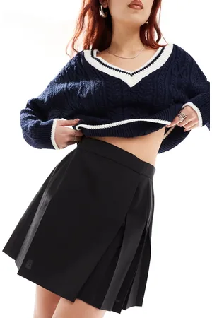 ASOS Tailored pleated mini skirt in