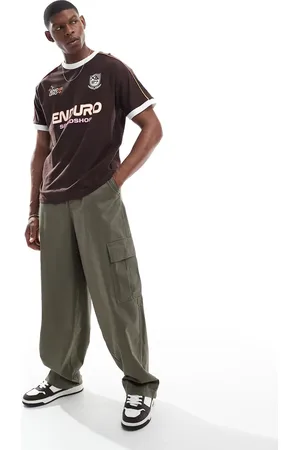 Cotton On Cotton On sports oversized t-shirt in washed chocolate