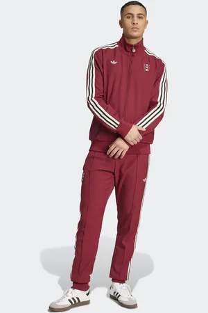 adidas Ajax amsterdam anniversary track pants in team coll burgundy 2