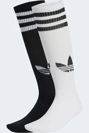 adidas Adicolor 70s knee socks 2-pack in / black