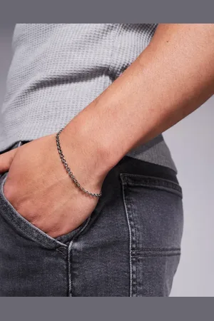 ASOS Waterproof stainless steel heart link bracelet in tone