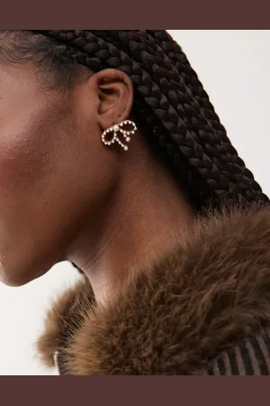 Reclaimed Bow earrings with pearls