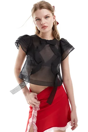 Sister Jane Dream organza bow top in