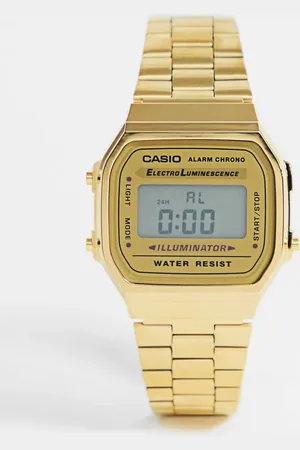 Casio A168WG-9EF plated digital watch