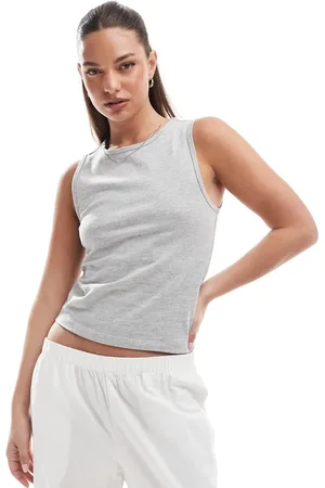 ASOS Crew neck tank top in marl