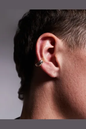 ASOS Chunky molten ear cuff in tone