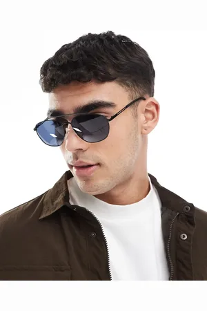 ASOS Aviator sunglasses with matte with smoke lens