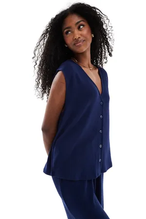 ASOS Textured knit oversized waistcoat in