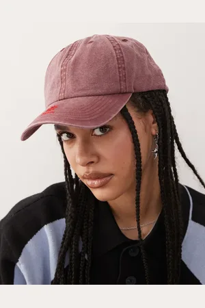 Obey Relax pigment logo cap in mauve