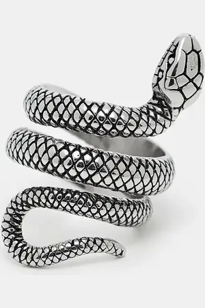 ASOS Waterproof stainless steel wrap around ring in snake design in tone