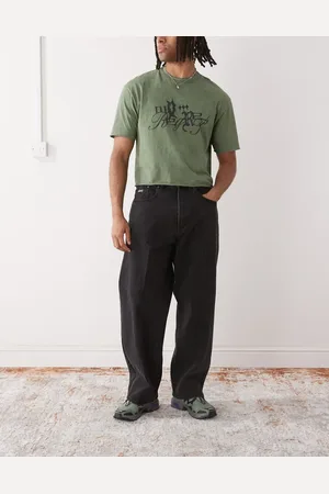 Obey Bigwig baggy jeans in faded