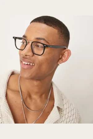 ASOS Square metal glasses in with clear lens