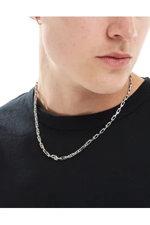 ASOS Textured ink chain necklace in tone