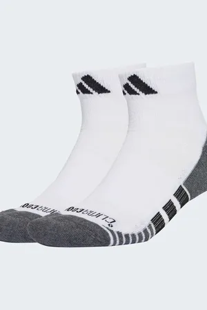 adidas Performance climacool cushioned quarter socks 3-pack in / black