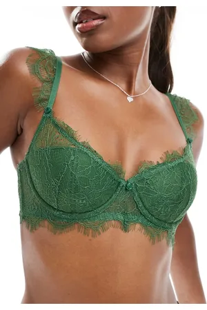 Cotton On Cotton On eyelash lace lined bra in bonsai