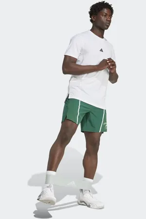 adidas Designed-for-training legacy shorts in collegiate / chalk white