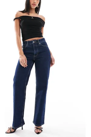 ASOS Comfort stretch straight leg jeans in rinse