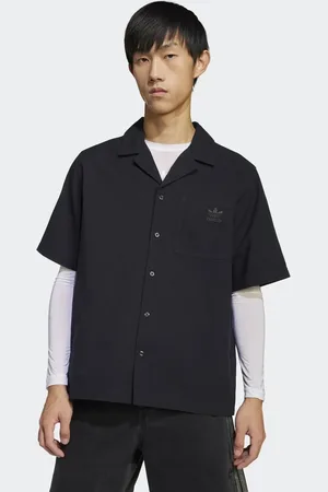 adidas Essentials seersucker short sleeve shirt in