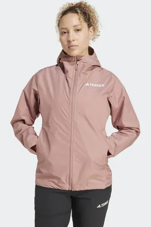 adidas Terrex multi 2.5l rain.rdy jacket in warm clay
