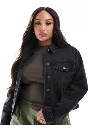 ASOS ASOS DESIGN Curve denim western jacket in washed