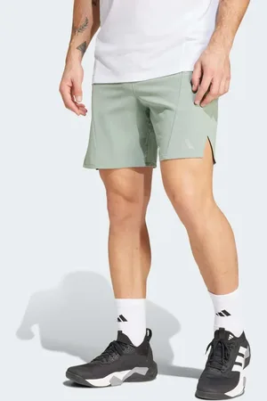 adidas Designed for training hiit workout heat.rdy shorts in silver