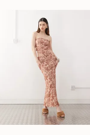Motel Alfreda floral print maxi skirt in