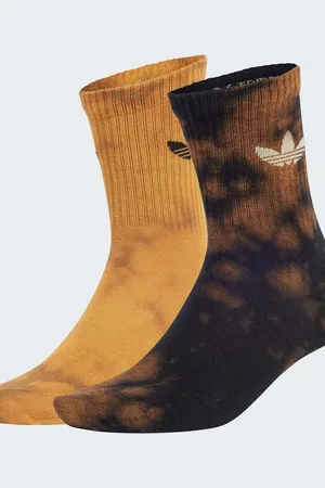 adidas Acid-washed crew socks 2 pairs in / almost yellow