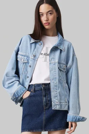 Calvin Klein Boxy denim jacket in denim medium