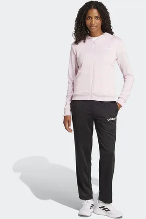 adidas Essentials linear track suit in clear