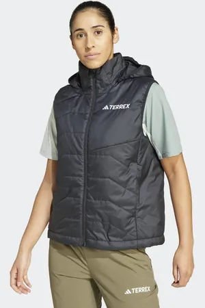 adidas Terrex multi climawarm insulated hooded vest in