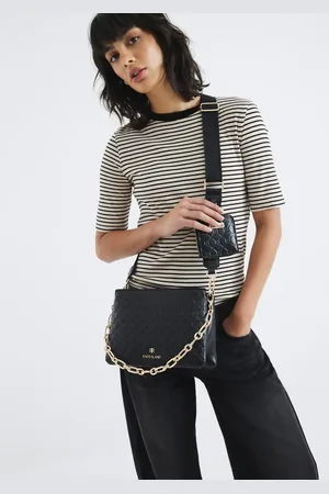 River Island Embossed chain cross body bag in