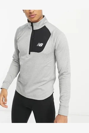 New Balance NB Heat Grid long sleeve half zip top in