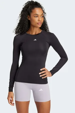 adidas Techfit long sleeve training top in