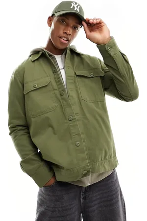 Only & Sons Worker overshirt in khaki