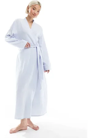 Loungeable Cotton waffle robe in