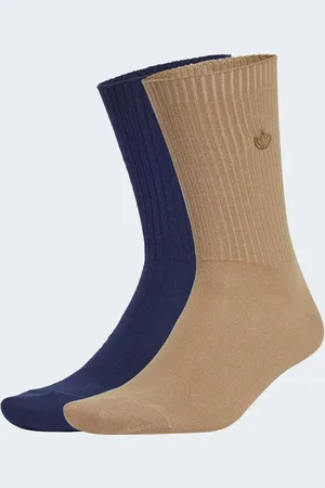 adidas Premium essentials crew socks 2 pairs in cardboard / night indigo