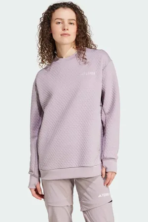 adidas Terrex xploric crewneck sweater in preloved fig